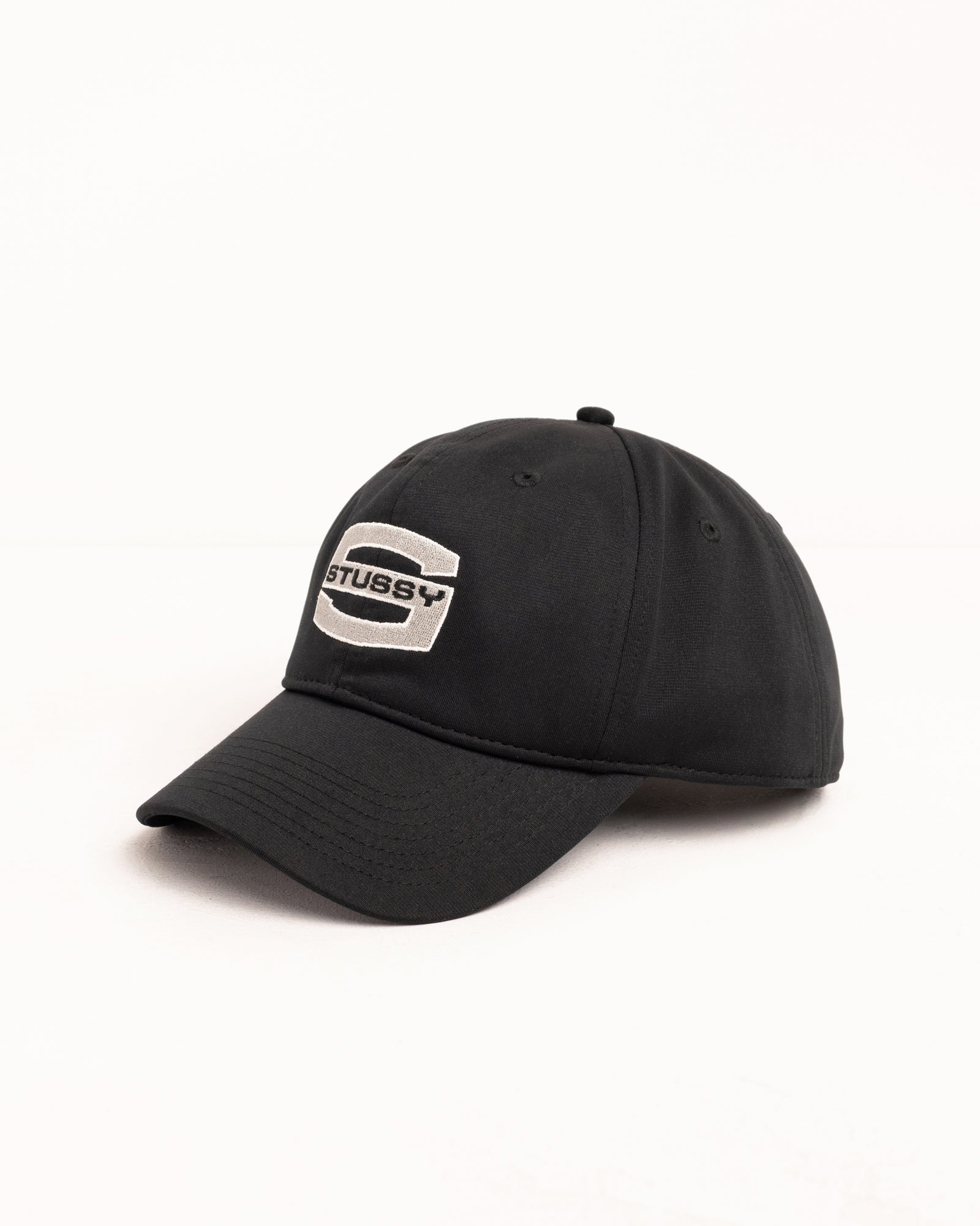 Mid-Depth Large S Snapback – Black | Headwear | Stüssy Europe