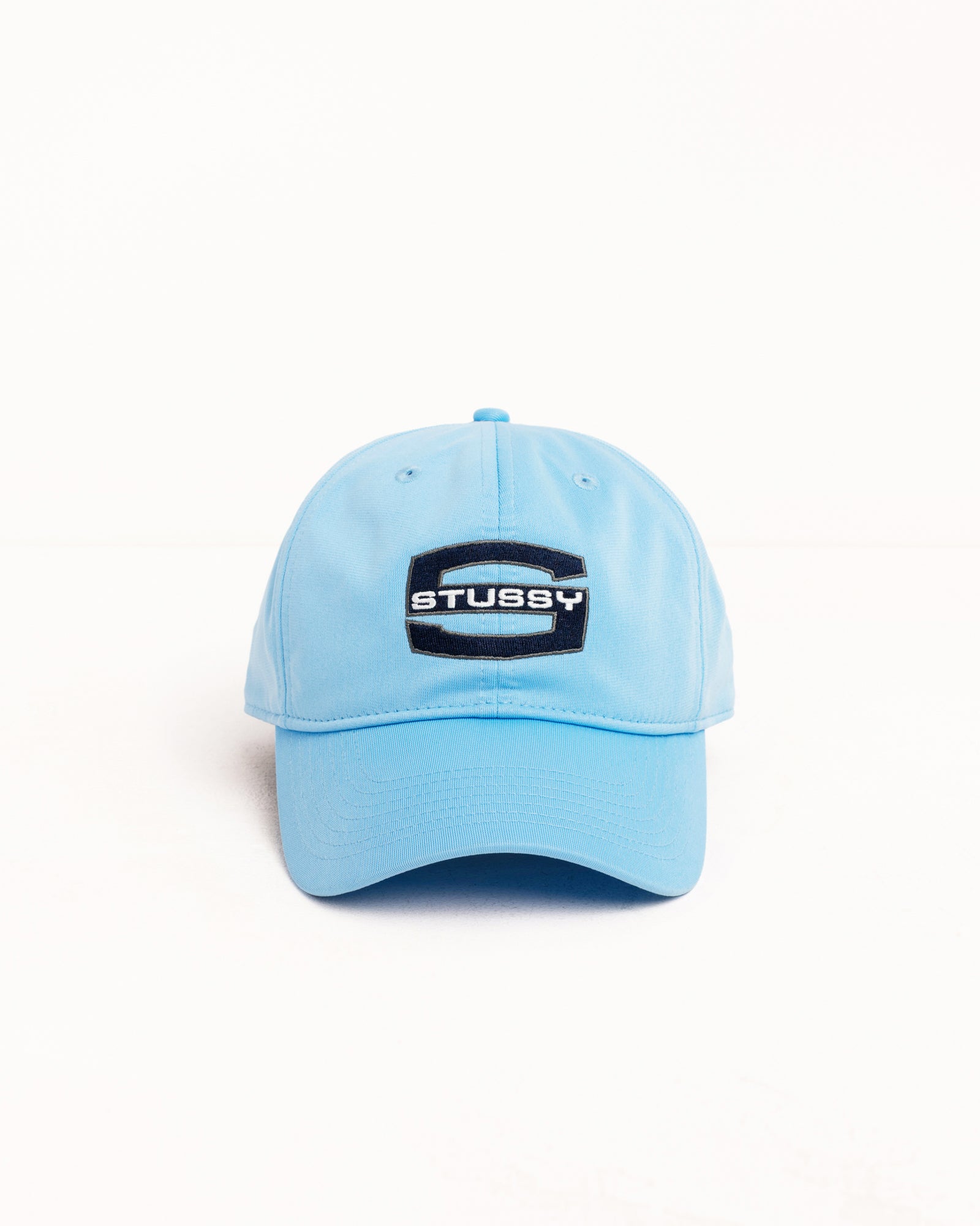 Md Stussy Large S Cap Accessories In Sky Blue
