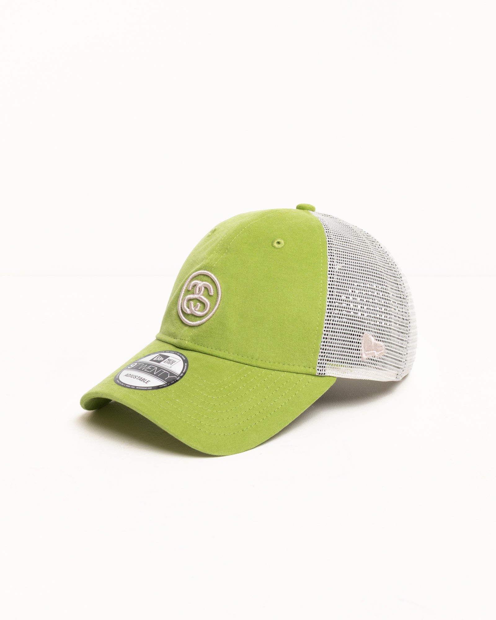 New Era 9Twenty Ss Link Trucker – Lime Green | Headwear | Stüssy