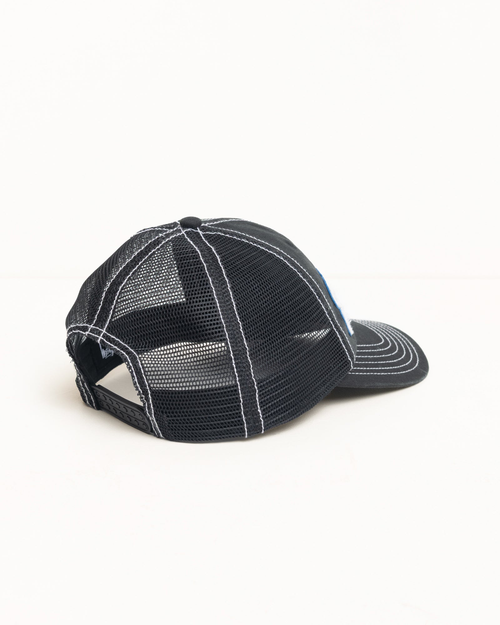 Burly Threads Trucker - Black | Headwear | Stüssy Europe