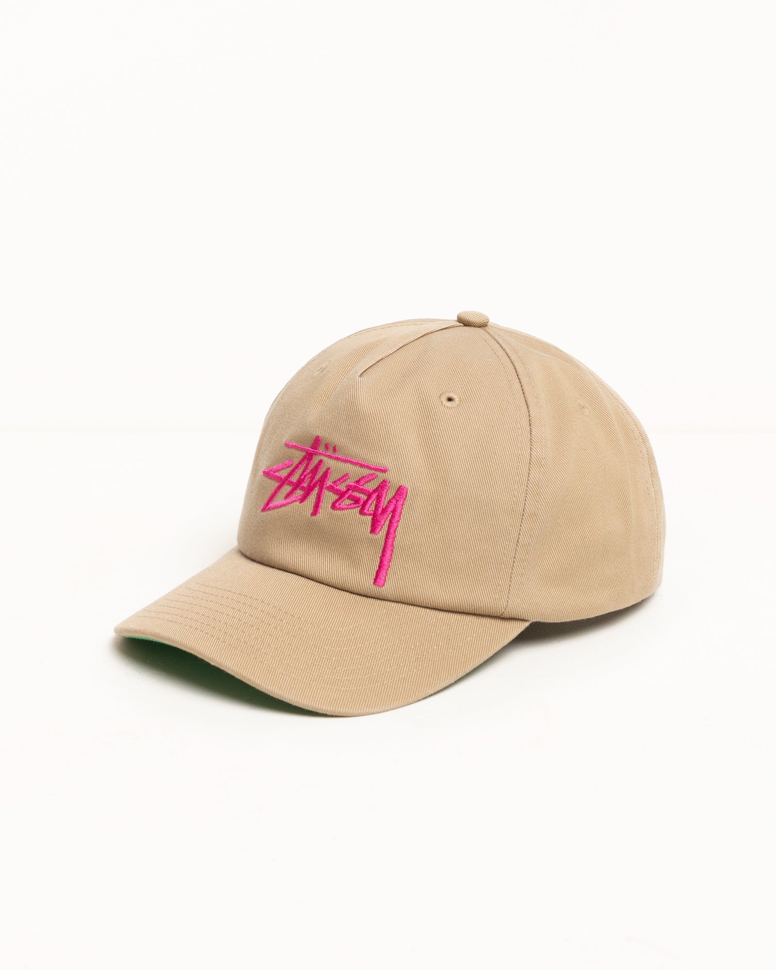 Mid-Depth Big Stock Snapback – Khaki | Headwear | Stüssy Europe
