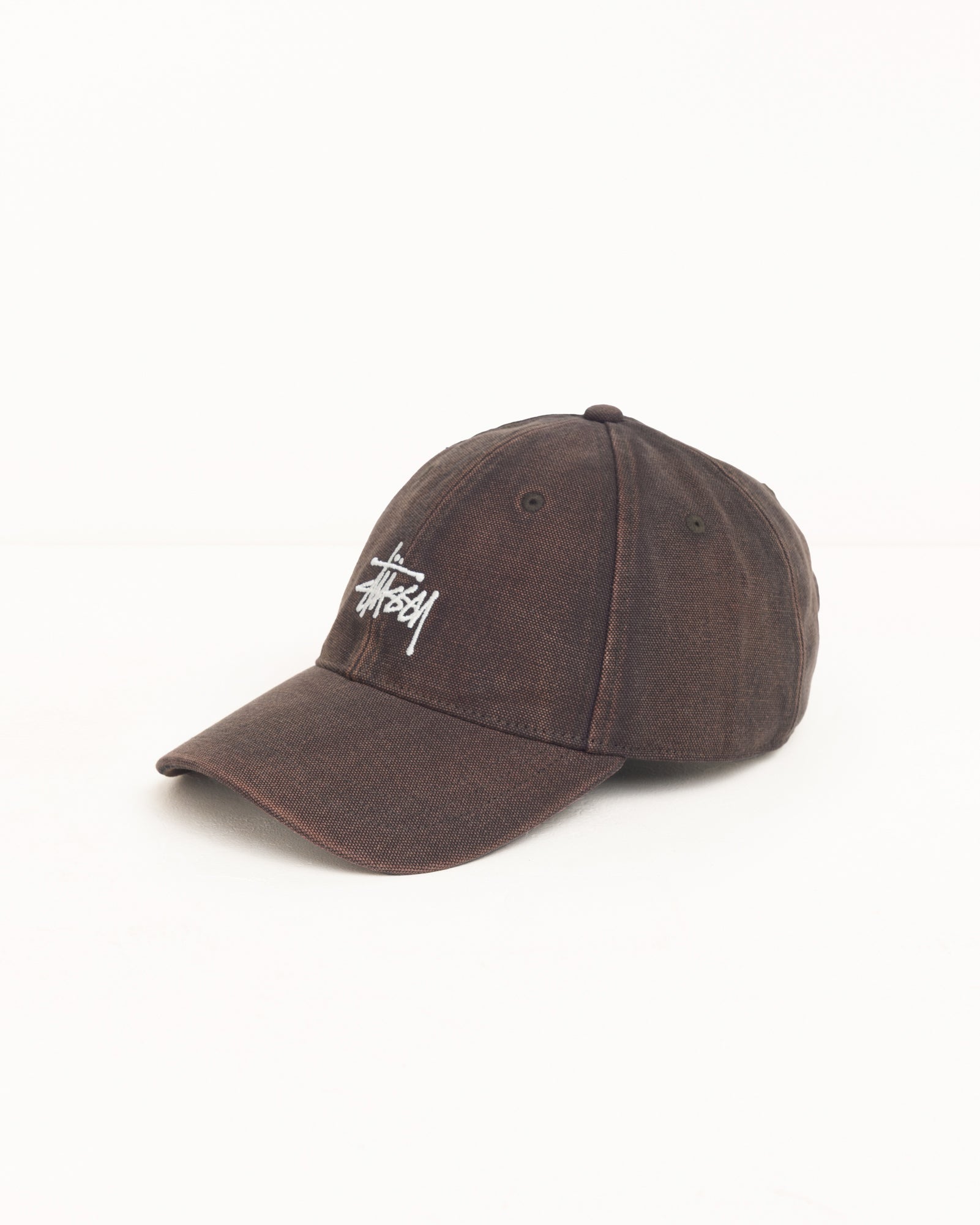 Washed Basic Stüssy Cap – Brown | Headwear | Stüssy Europe