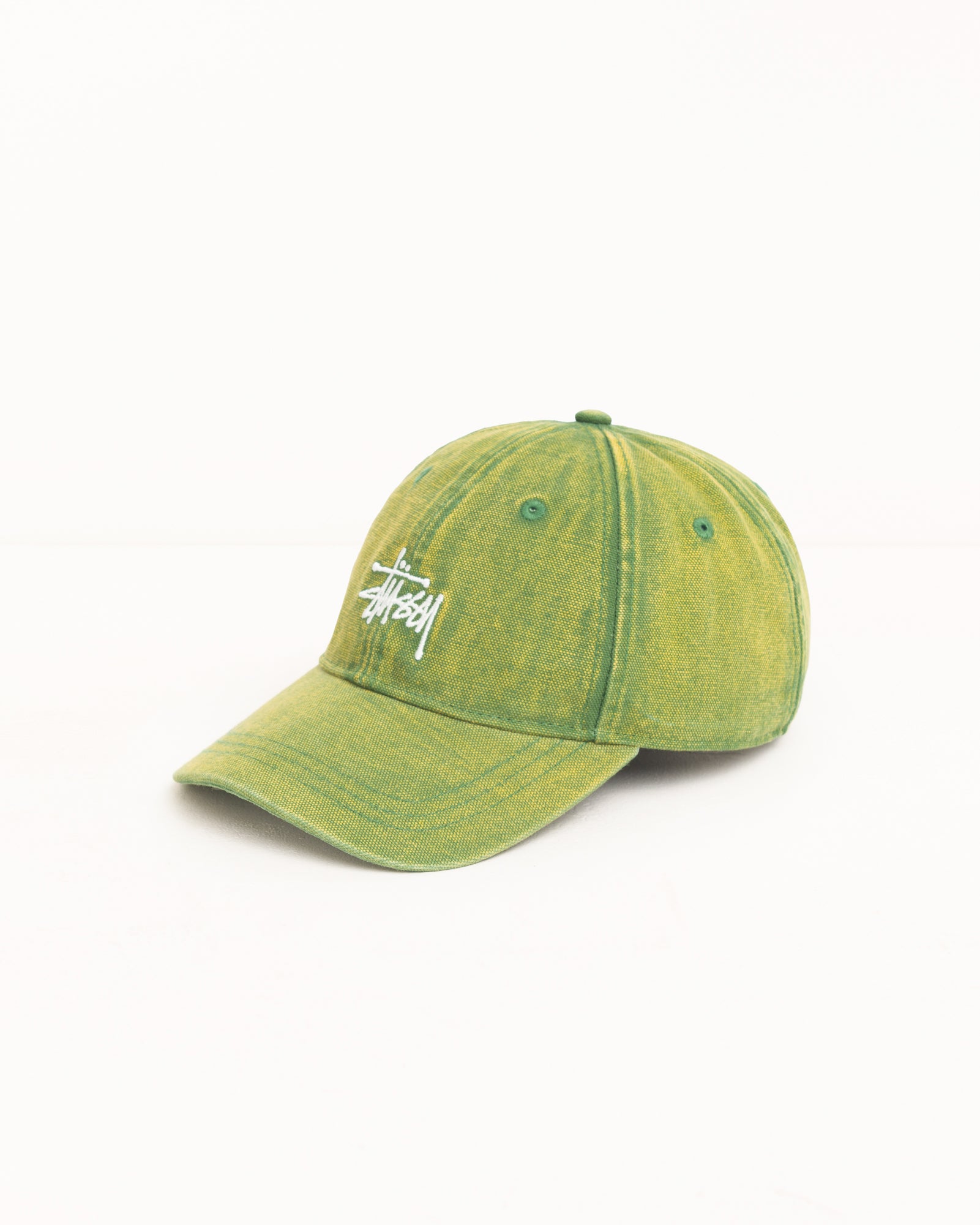 Washed Basic Stüssy Cap - Pine | Headwear | Stüssy Europe