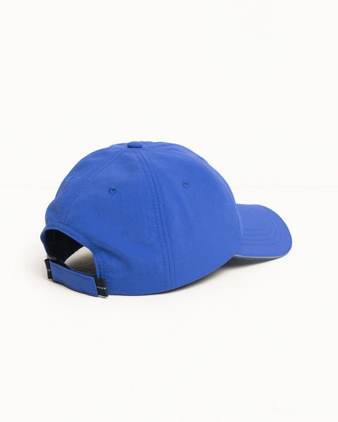 Casquette de sport en nylon Stüssy Smooth Stock bleue avec sangle Velcro