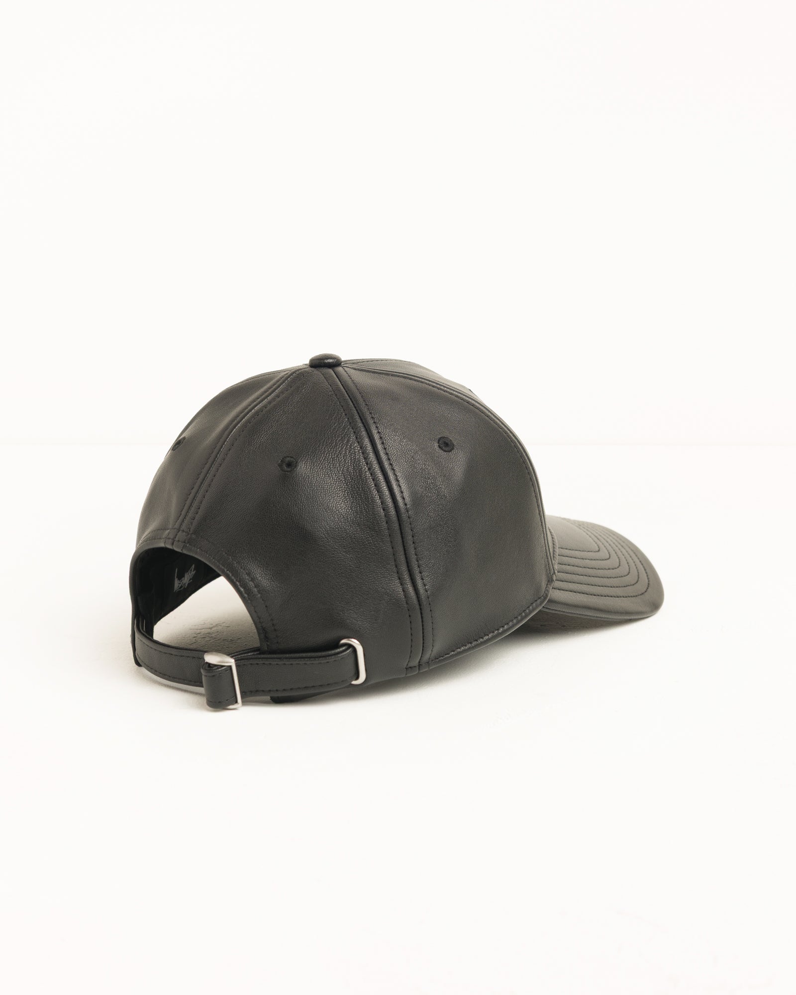 Leather Basic Stüssy Cap - Black | Headwear | Stüssy Europe