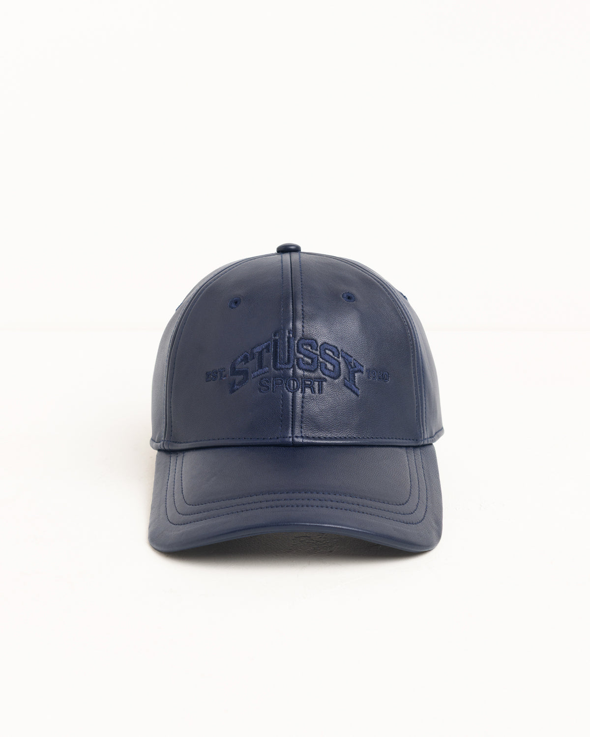 Lp Sport Leather Strapback Cap Unisex In Navy