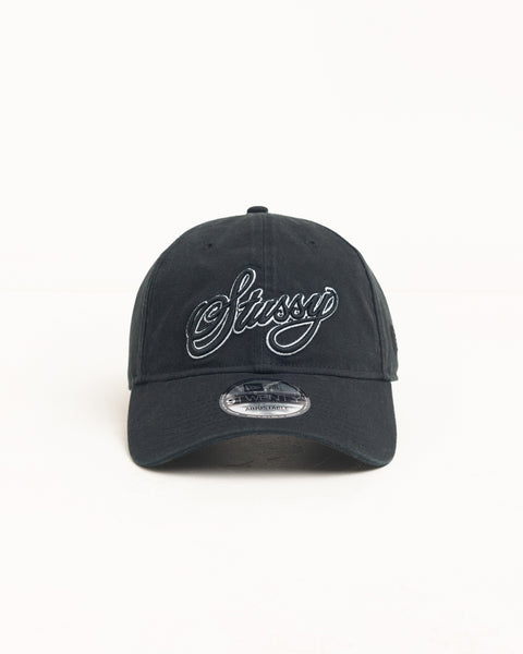 Cursive 9twenty Cap Unisex In Black