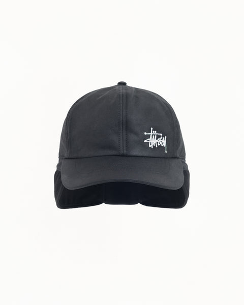 Md Waxed Earflap Unisex In Black