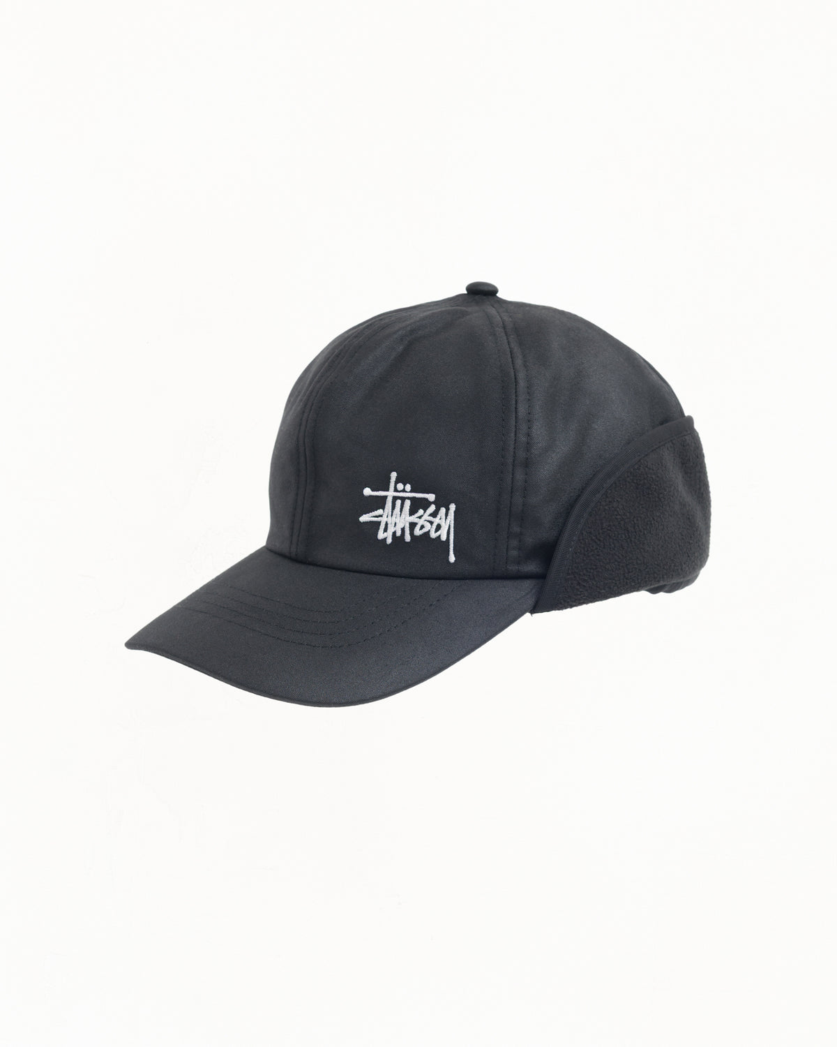 Md Waxed Earflap Unisex In Black