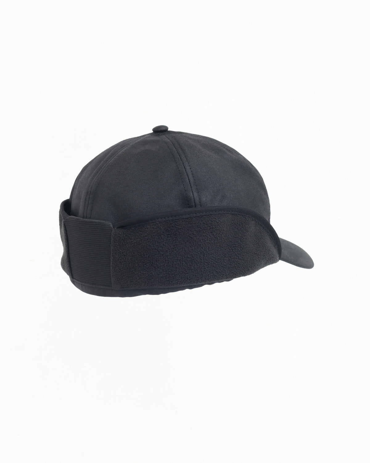 Md Waxed Earflap Unisex In Black