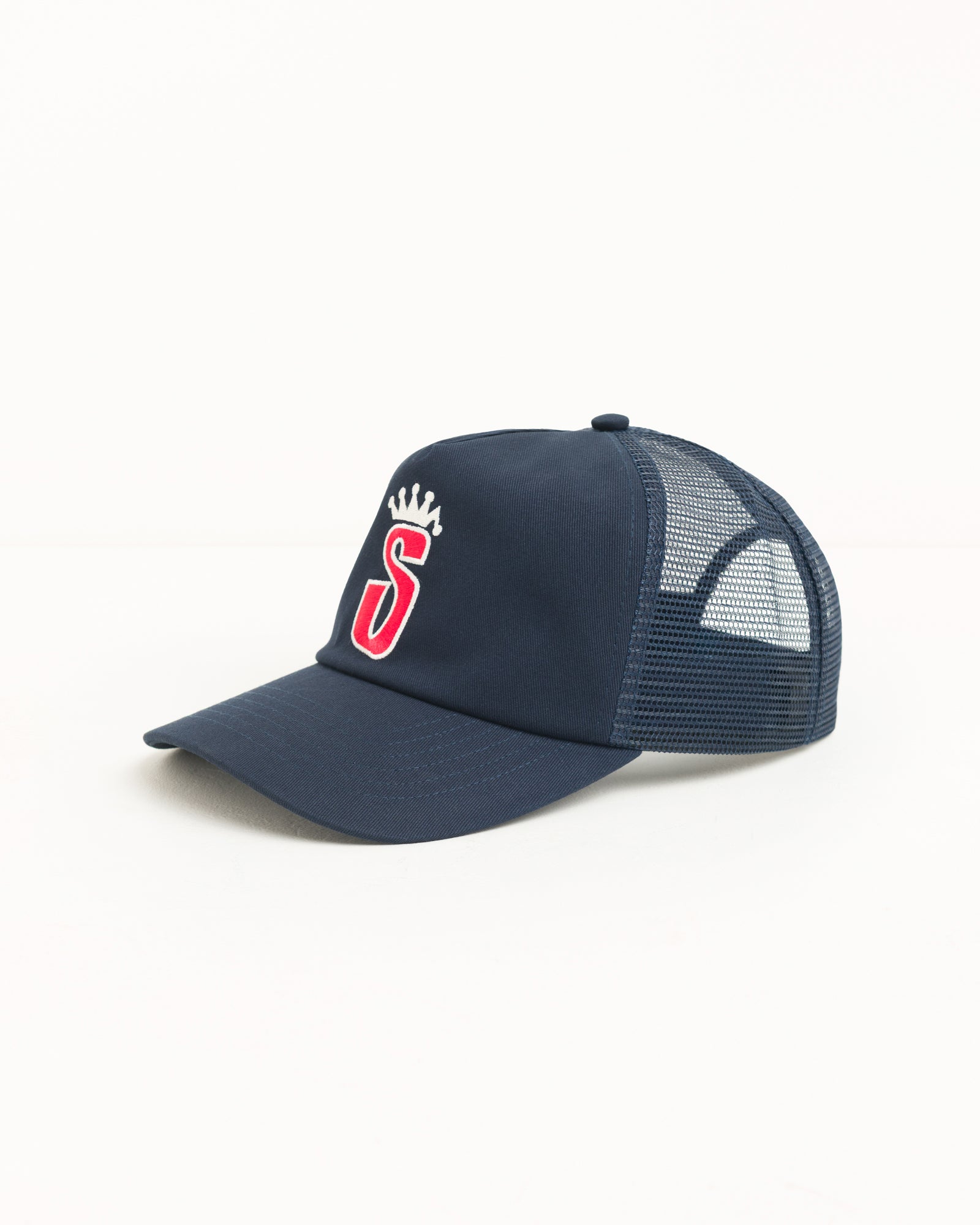 Trucker S Crown Cap Unisex In Navy