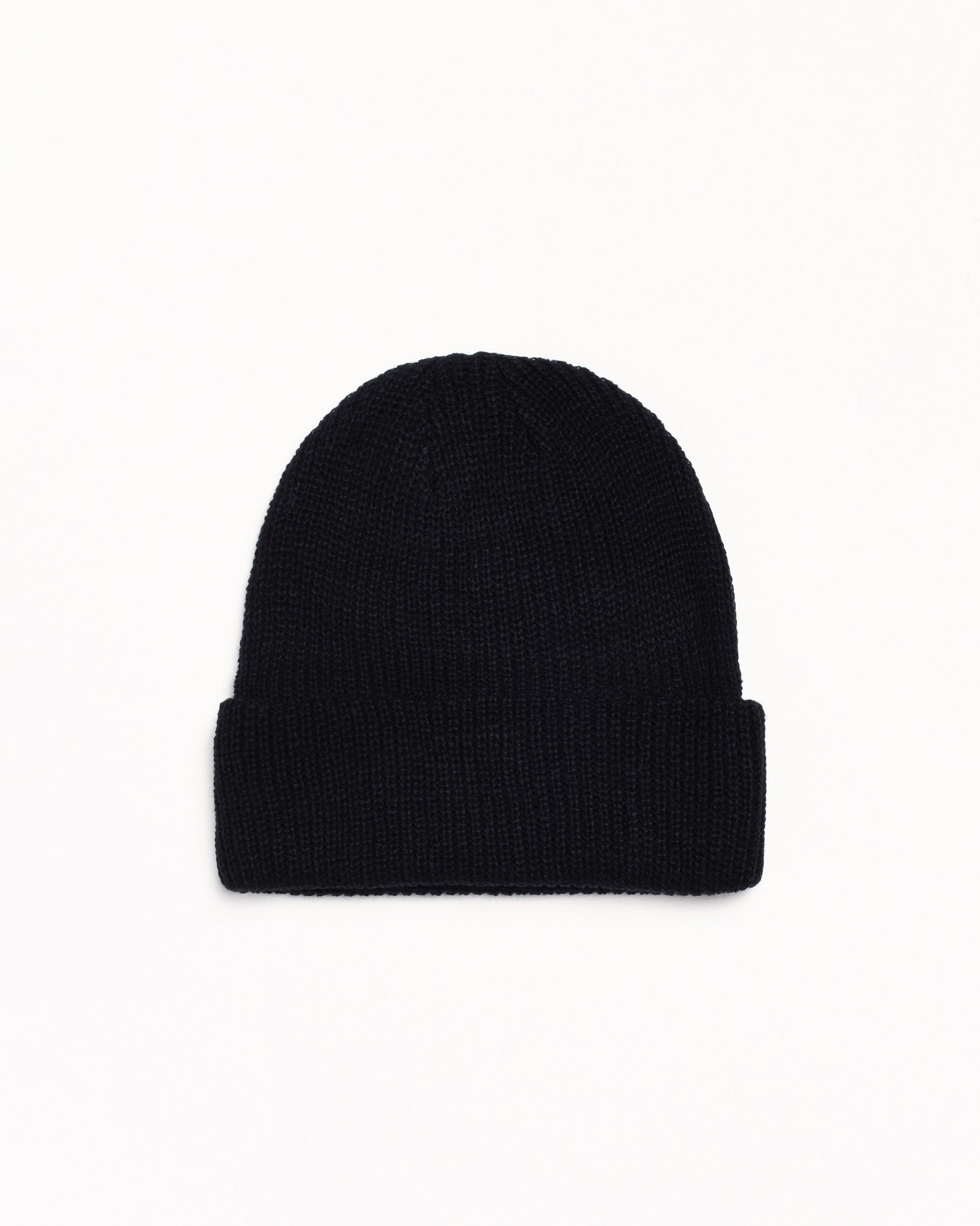 Basic Cuff Beanie Accessories In Black
