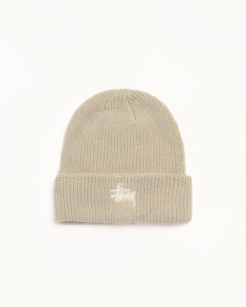 Basic Cuff Beanie Accessories In Faded Tan