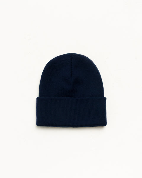 Bonnet à revers Stock Beanie dans le coloris Eclipse Navy