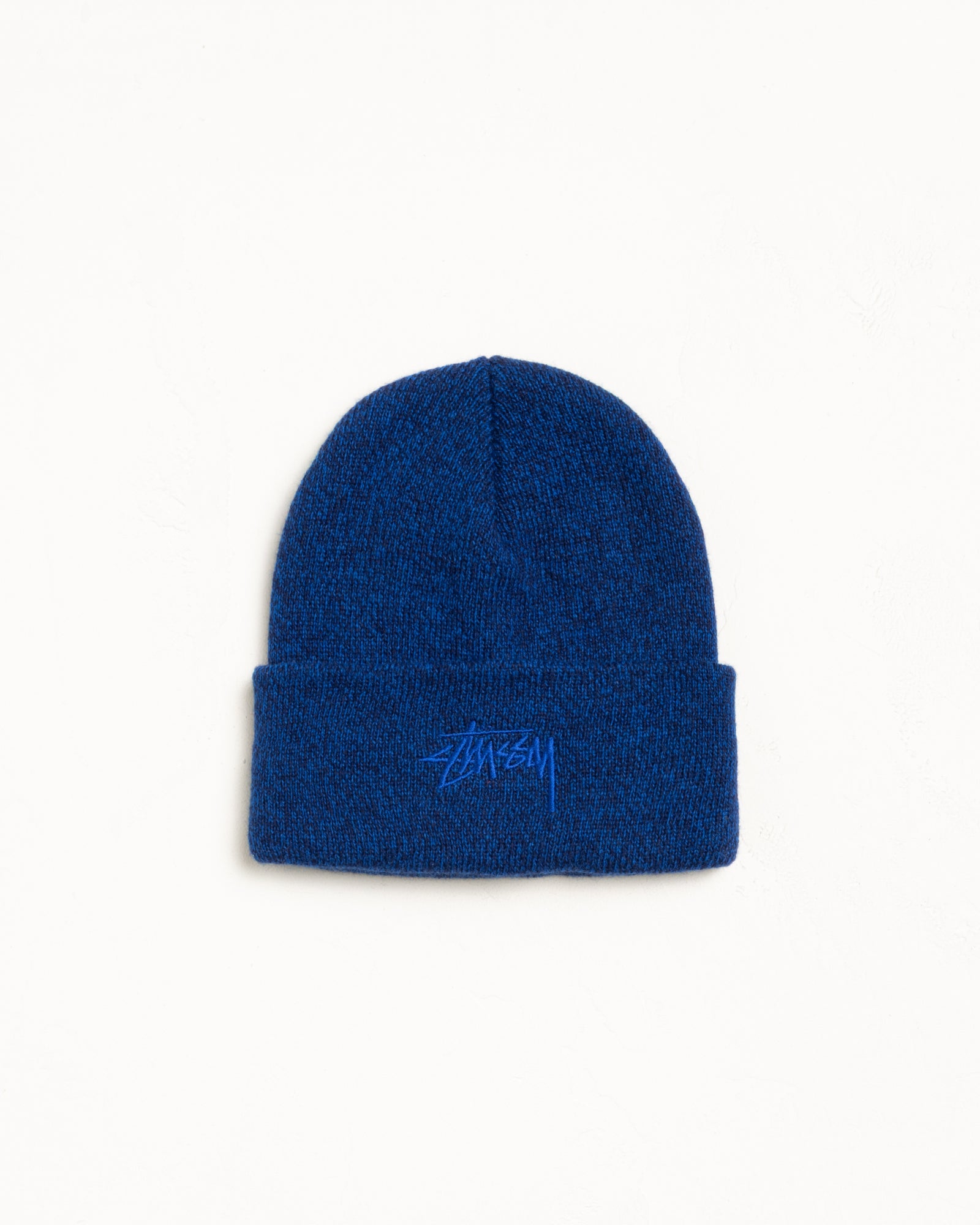 Stock Cuff Beanie Accessories In Marled Blue