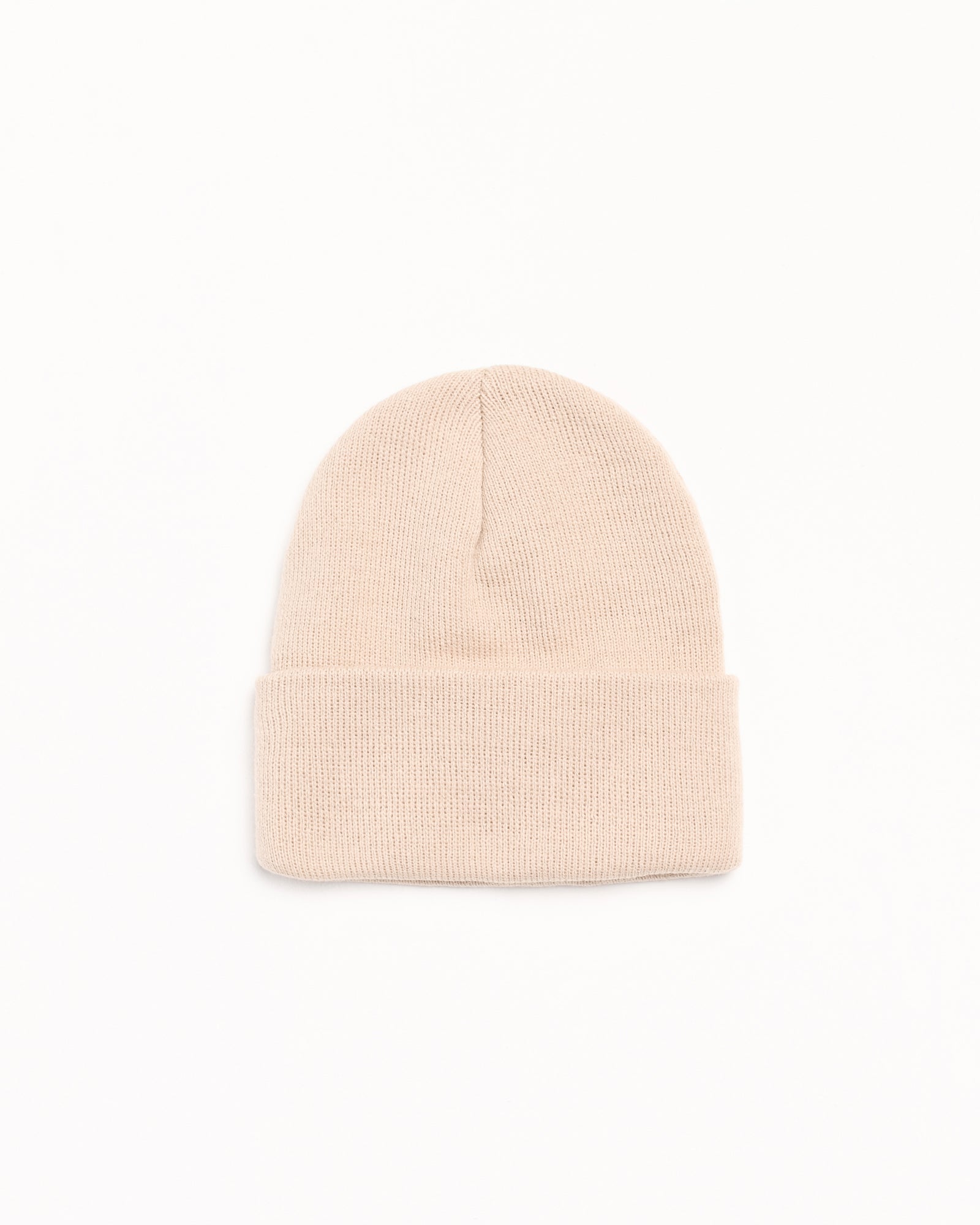 Stock Cuff Beanie Accessories In Stone