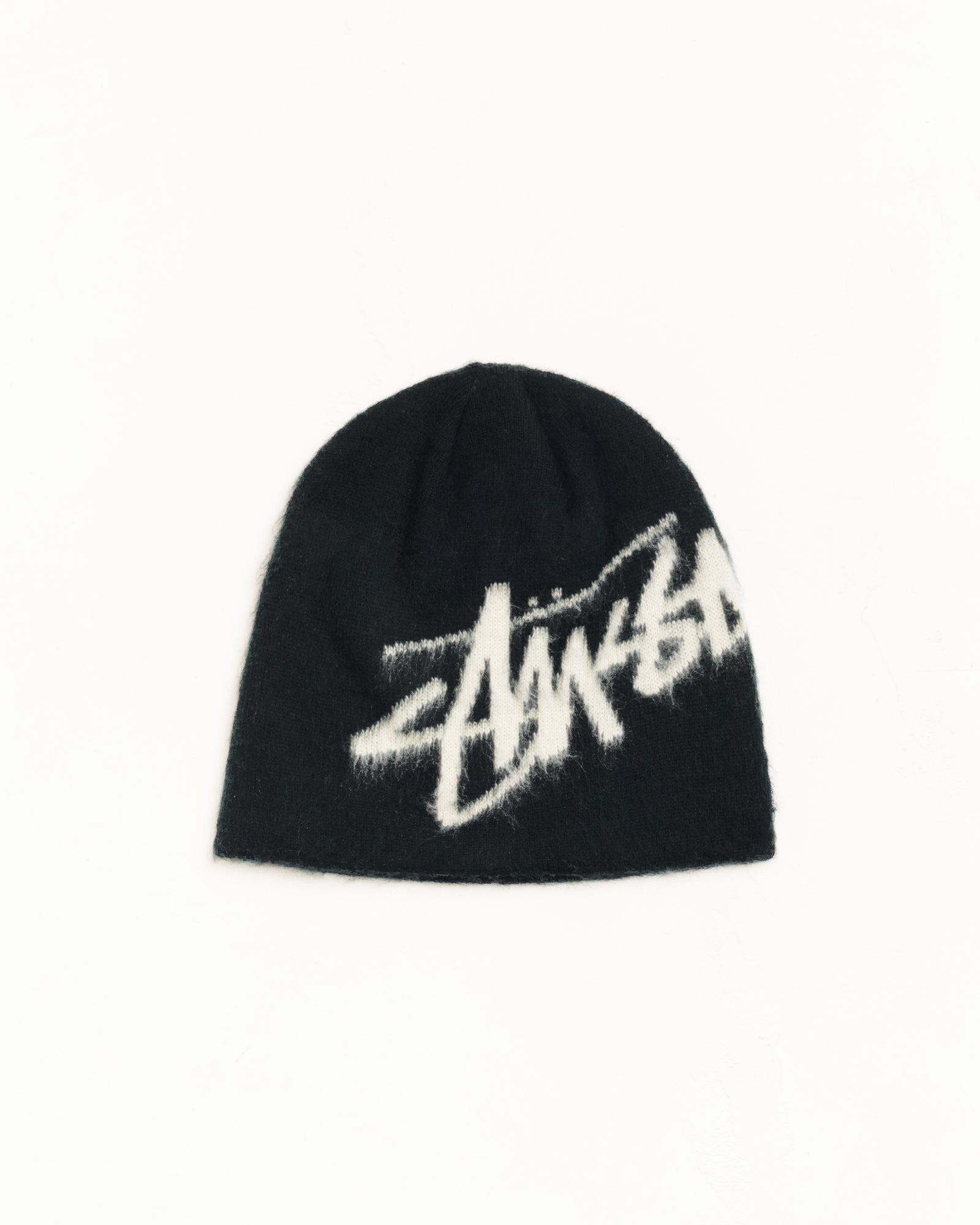 Brushed Out Stock Skullcap Unisex In Black | hero:main:collection:new-arrivals,shirts,tops-shirts,all,tees,outerwear,denim,knits,accessories,sunglasses,hoodies,sweats,mens-hoodies-sweatshirts,shorts,pants,bottoms,crew-sweats,zip-ups,swim,sweatpants, | product-card-slider