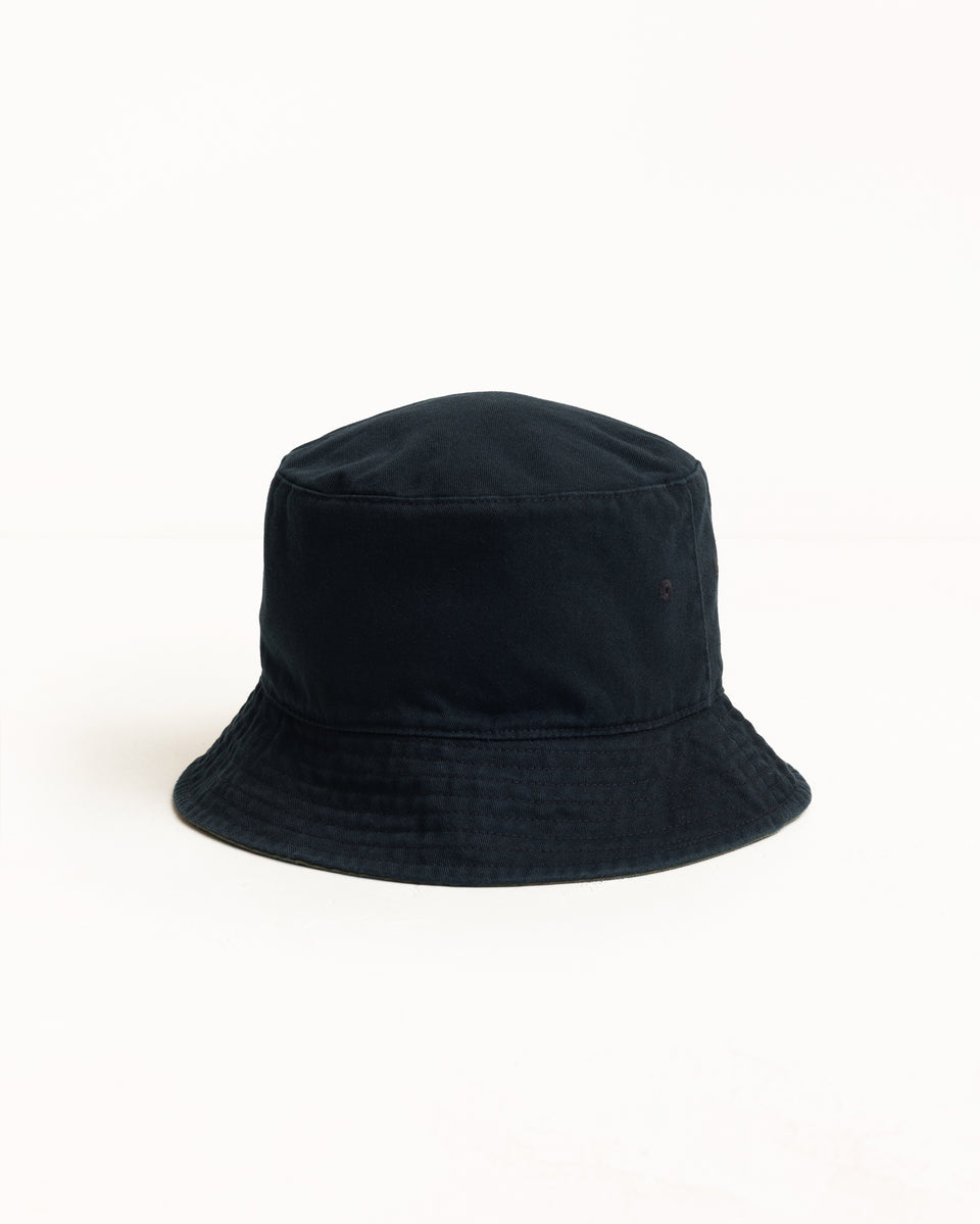 Wendbarer Stock Bucket Hat in Schwarz/Olive