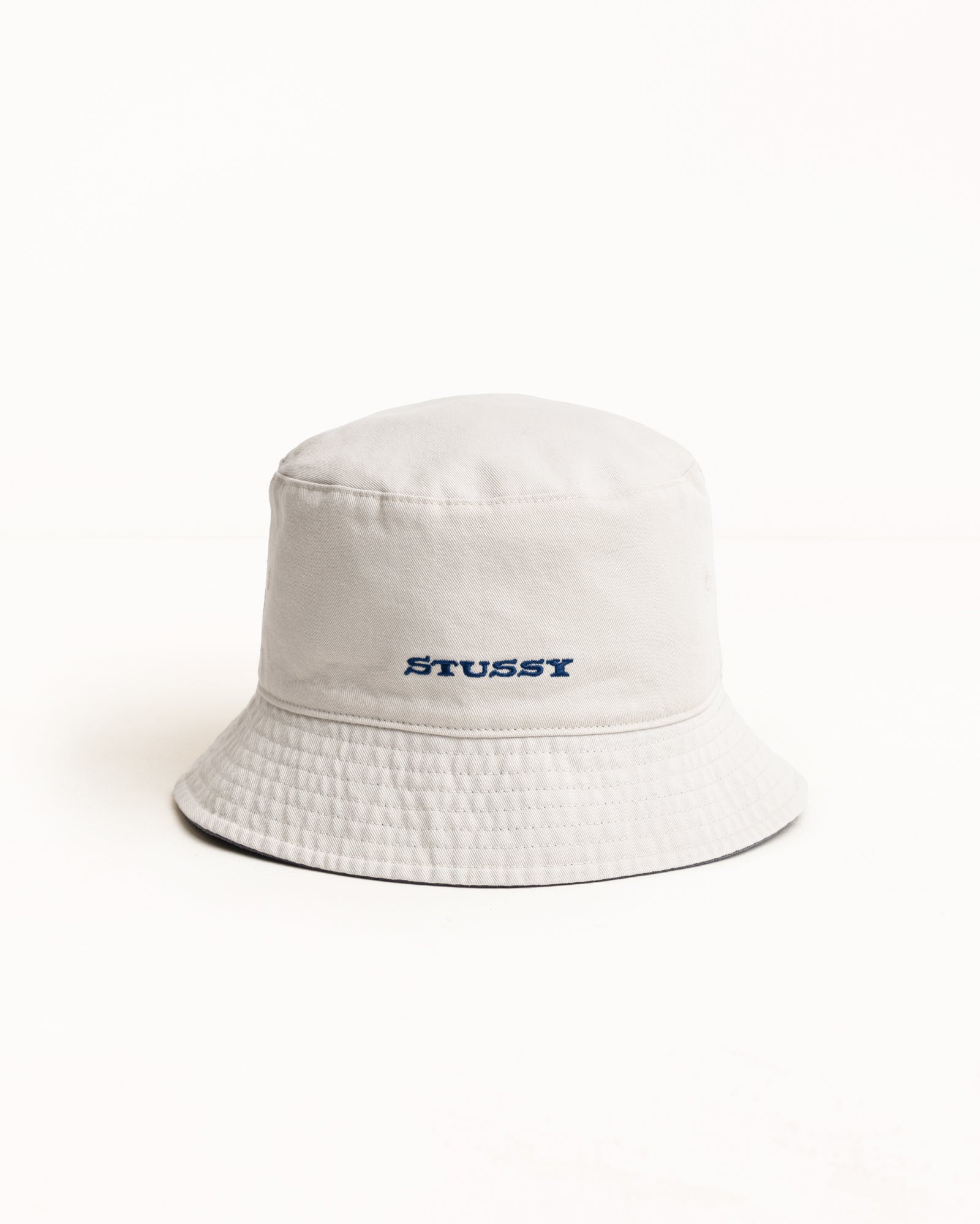 Reversible Stock Bucket Hat - Navy/Stone | Headwear | Stüssy Europe