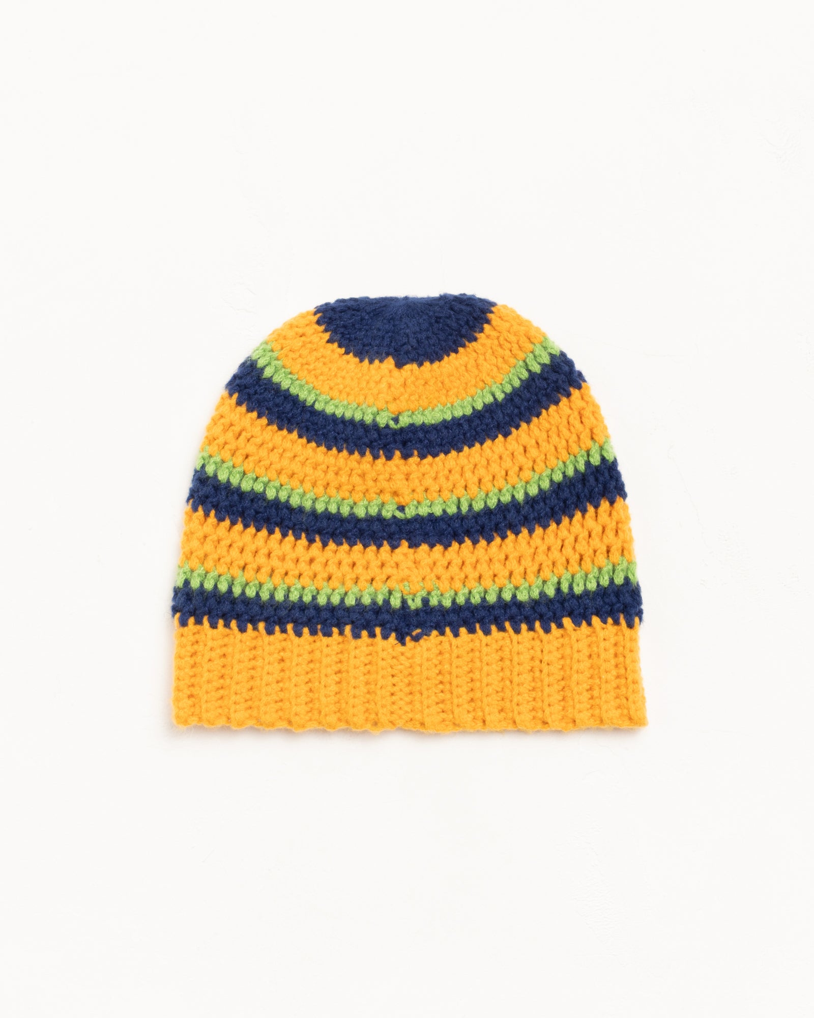 Stripe Knit Skullcap Accessories In Gold