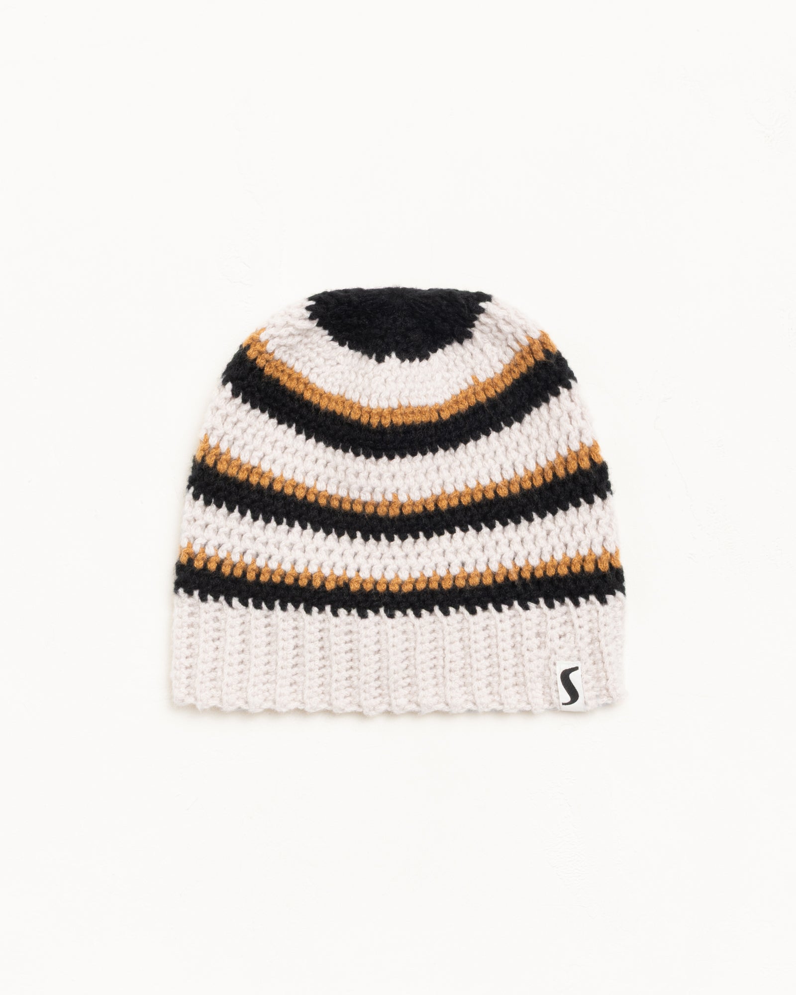 Stripe Knit Skullcap Accessories In Stone
