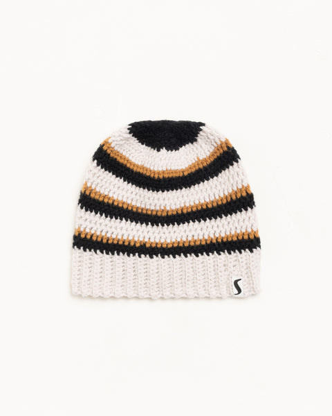 Stripe Knit Skullcap Accessories In Stone