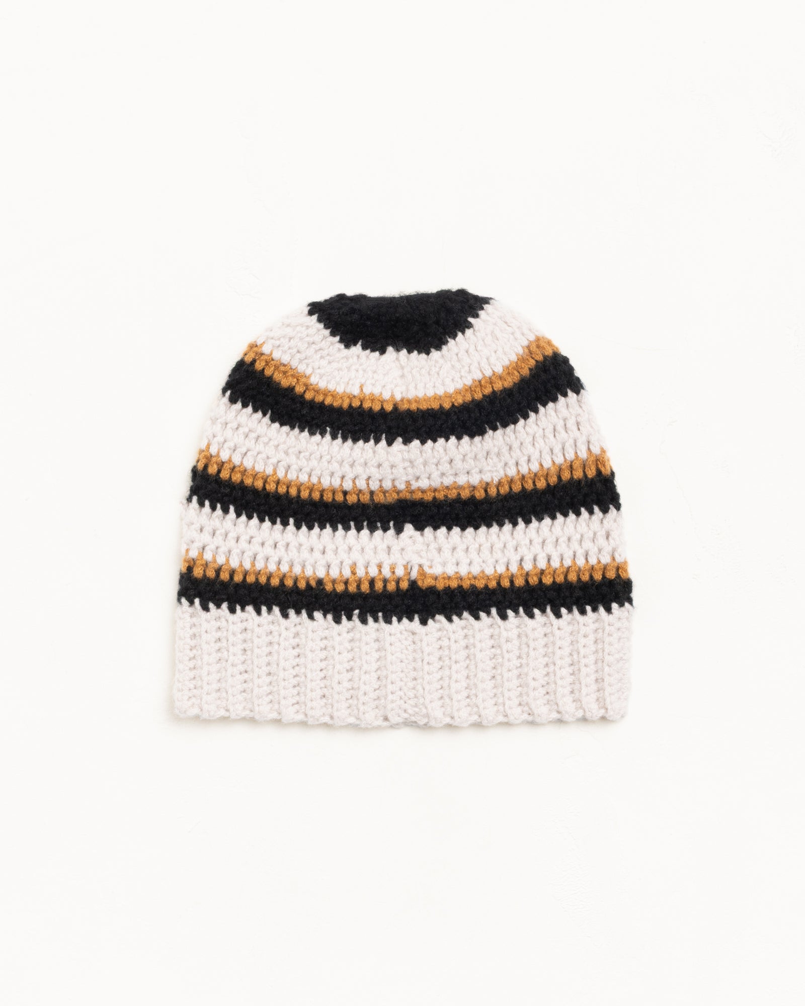 Stripe Knit Skullcap Accessories In Stone