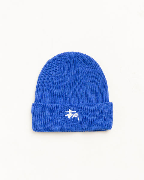 Basic Stüssy Bonnet à revers dans le coloris True Blue