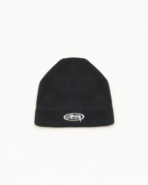 Oval Fleece Skullcap Unisex In Black