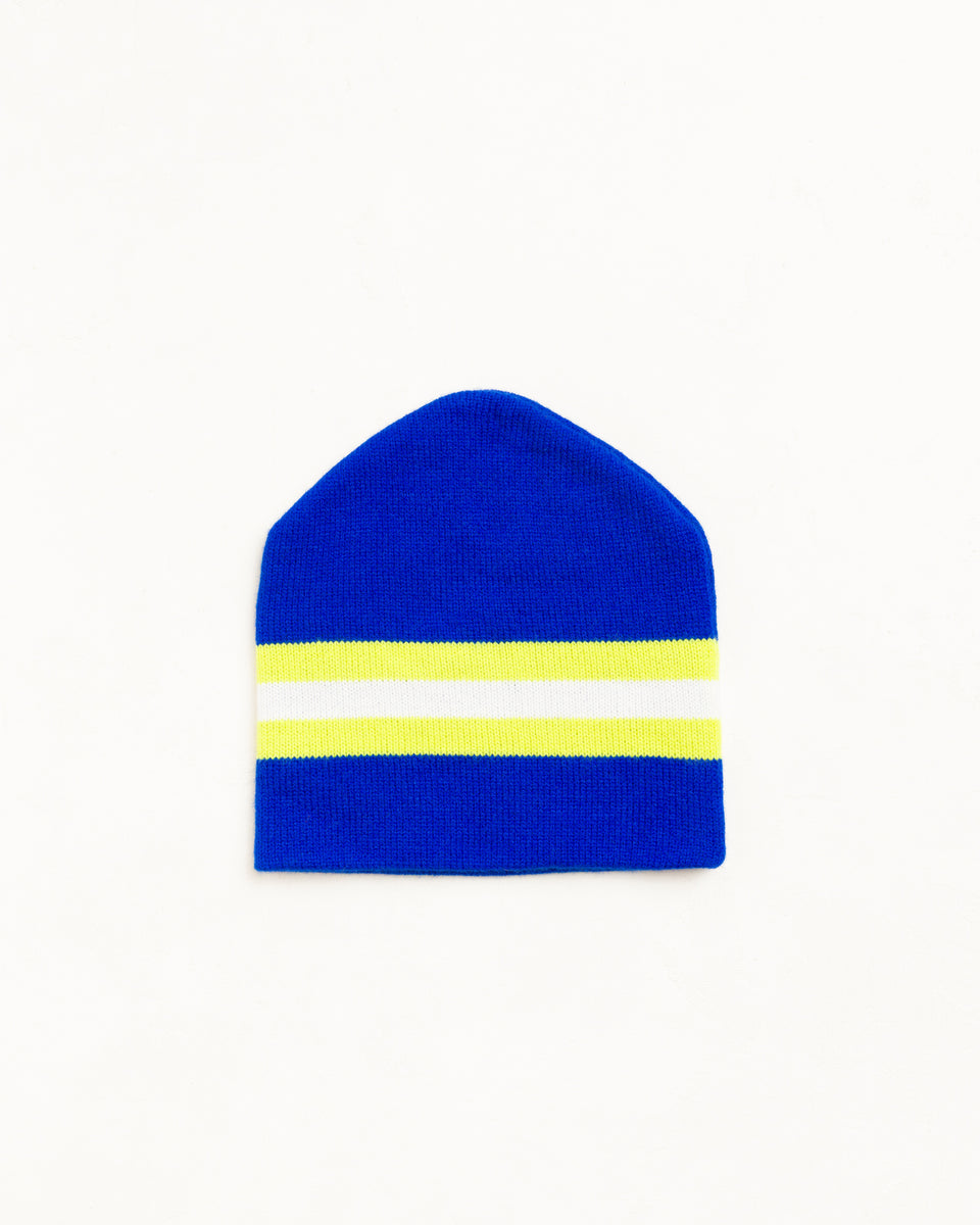 Stripe Ski Beanie Unisex In Blue