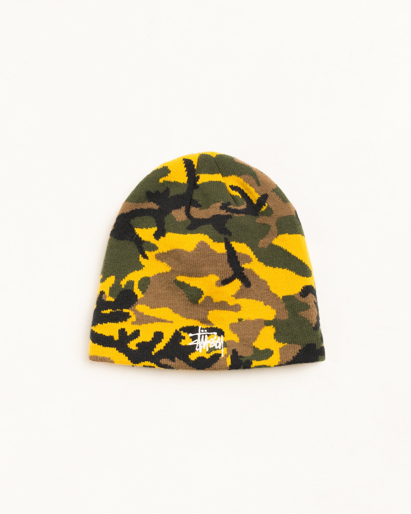 Basic Jacquard Skullcap Unisex In Yellow Camo | hero:main:collection:new-arrivals,shirts,tops-shirts,all,tees,outerwear,denim,knits,accessories,sunglasses,hoodies,sweats,mens-hoodies-sweatshirts,shorts,pants,bottoms,crew-sweats,zip-ups,swim,sweatpants,graphics,lazy-tees,swim,basic-9twenty,button-ups,shorts,cargos,denim-jeans,bottoms,bags,belts,wearables,gear,footwear,button-ups,basic-tops,jerseys,big-ol,classics,slim,jackets,all, | product-card-slider