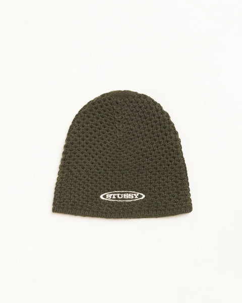 Textured Knit Skullcap Unisex In Olive