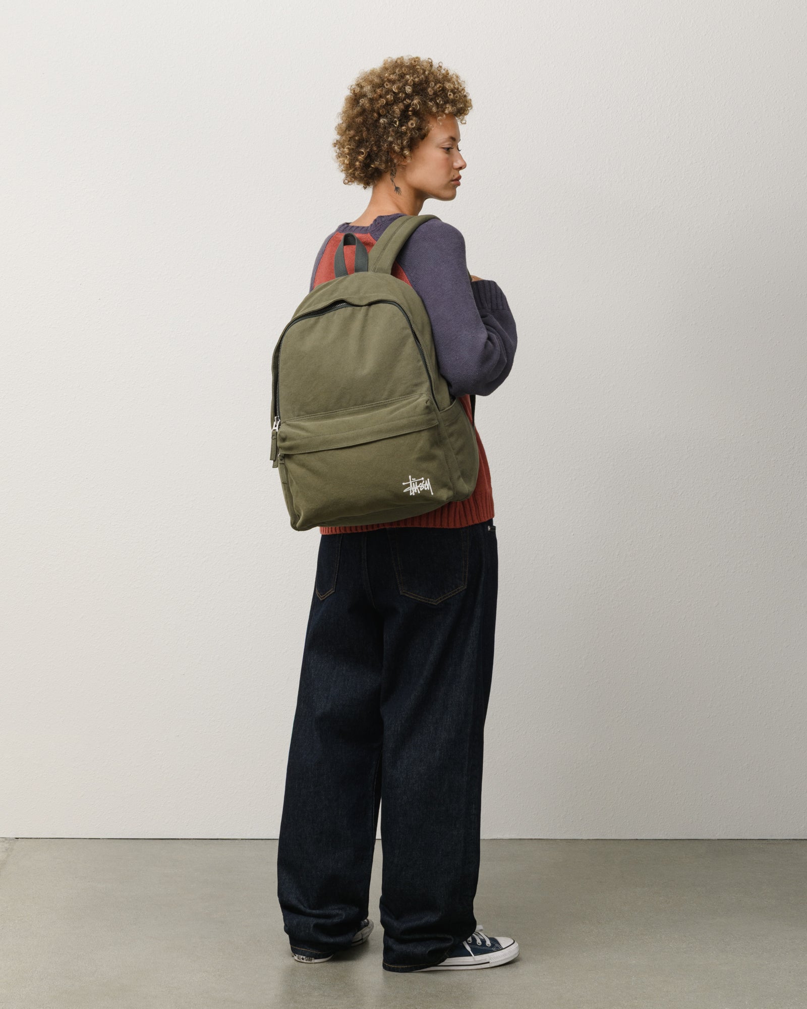 Canvas Backpack - Green | Accessories | Stüssy Europe