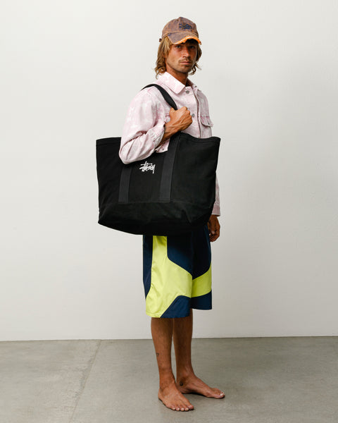 Canvas Extra Large Tote Bag Unisex In Black