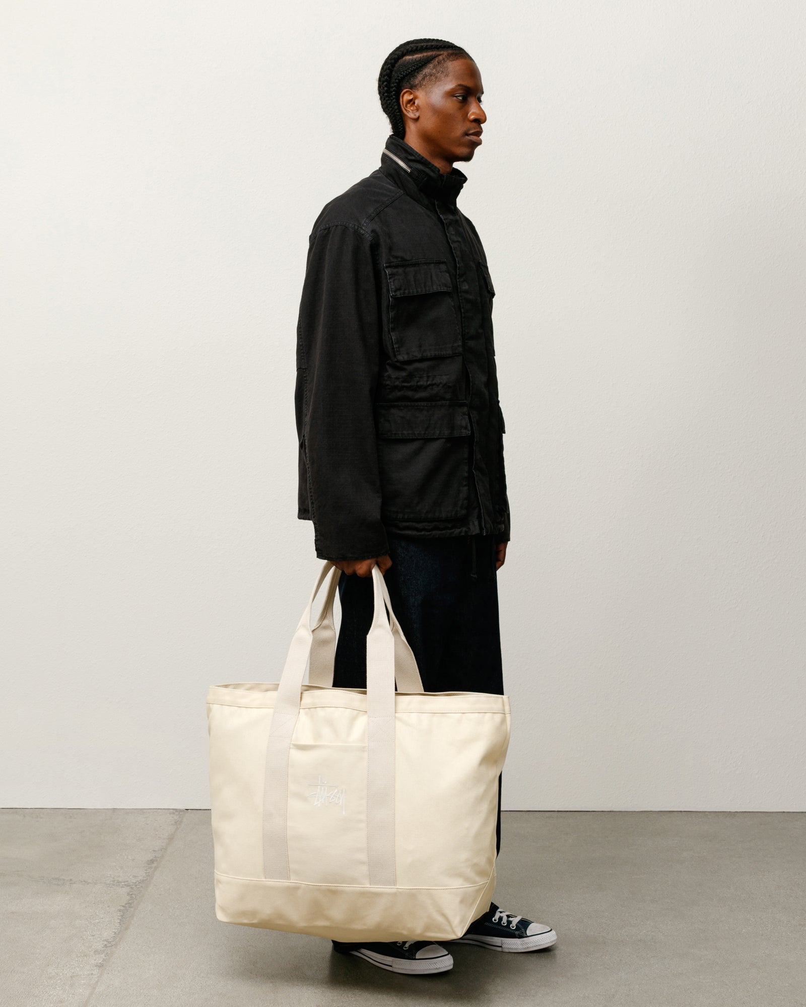 Canvas Extra Large Tote – Natural | Accessories | Stüssy Europe