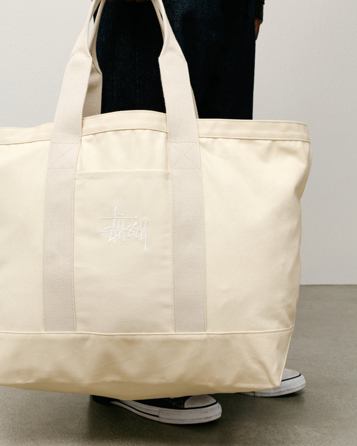 Canvas Extra Large Tote – Natural | Accessories | Stüssy Europe