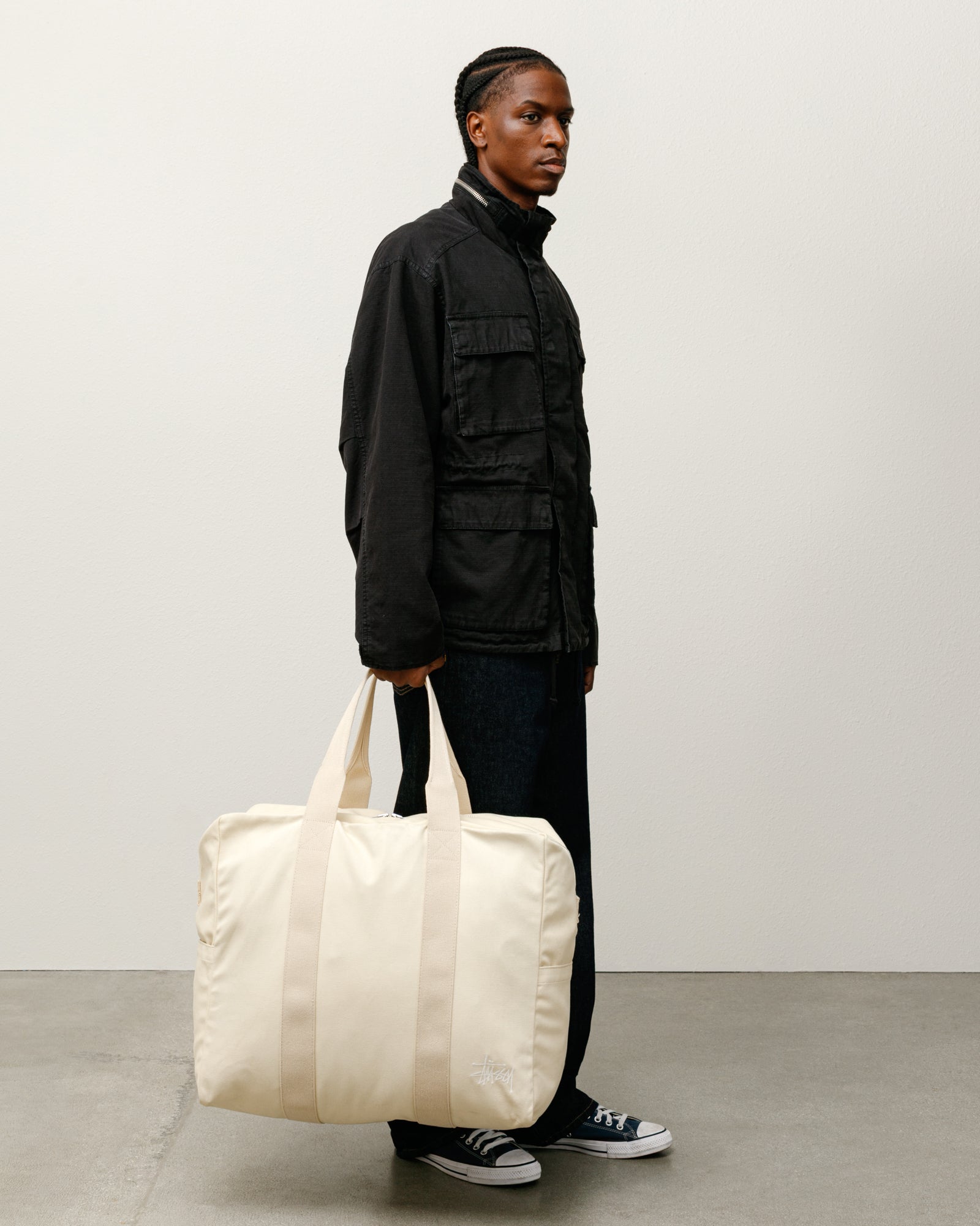 STUSSY CANVAS FLIGHT BAG 円堂守着用 Canvas Flight Bag – Natural | Accessories | Stüssy Europe