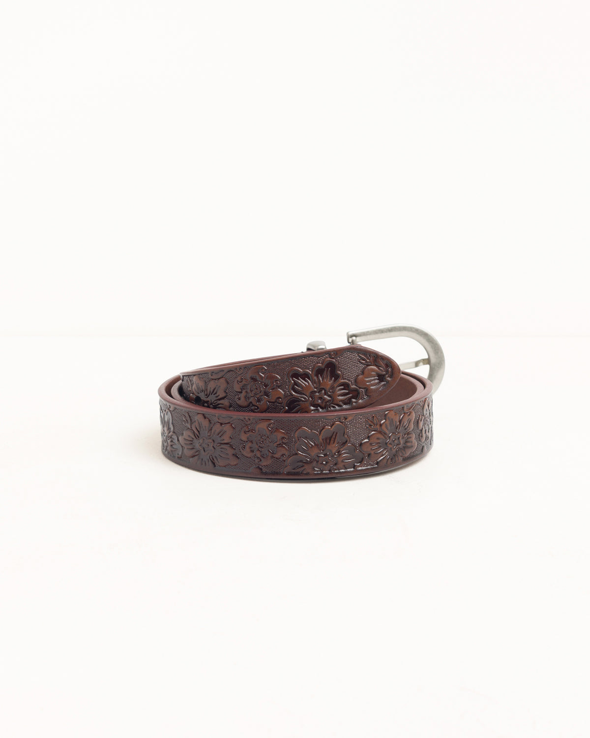 Leather Hawaiian Belt Unisex In Brown