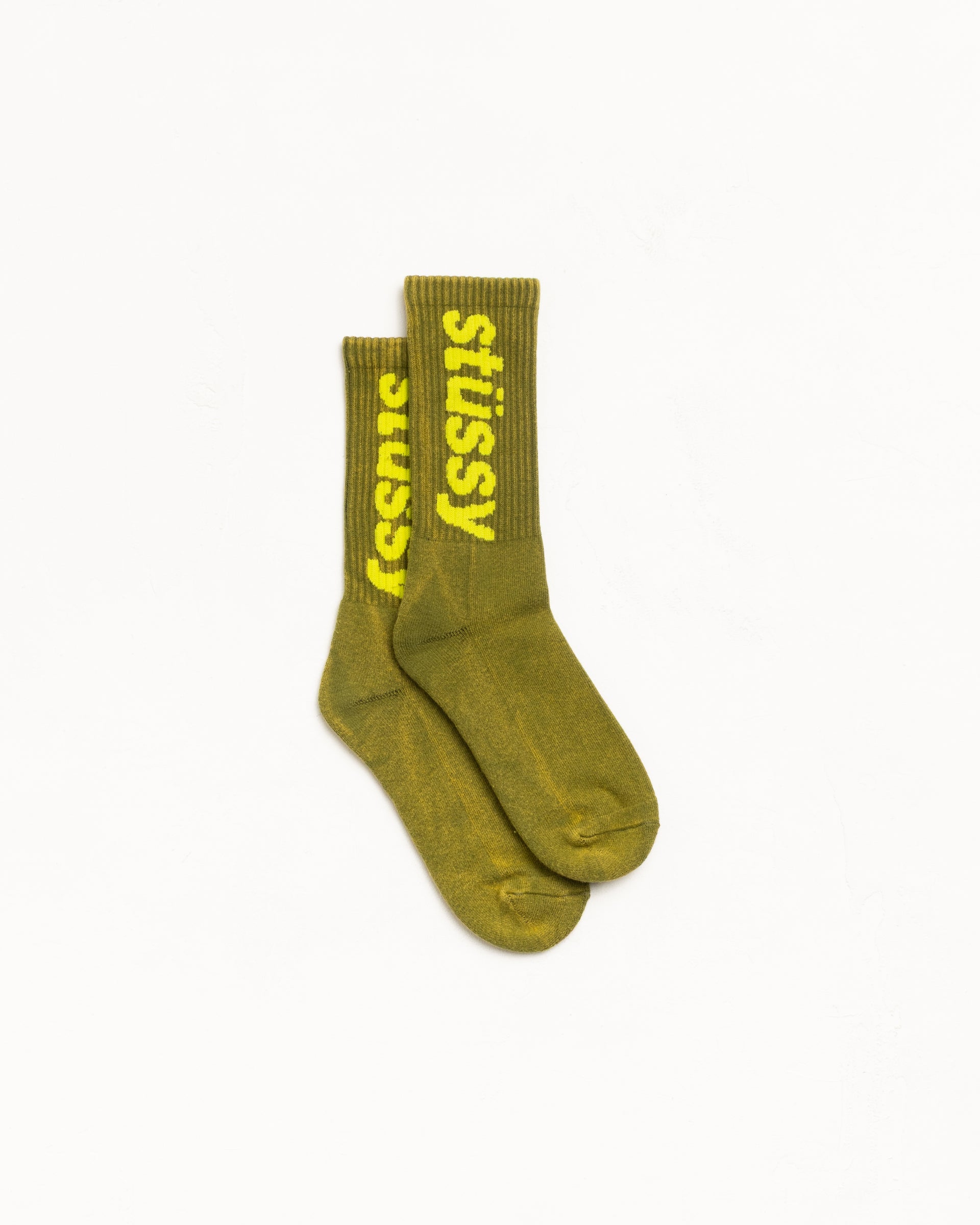 VERWASCHENE HELVETICA CREW-SOCKEN