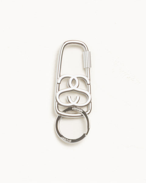 Ss Link Twist Carabiner Accessories In Brushed Nickel