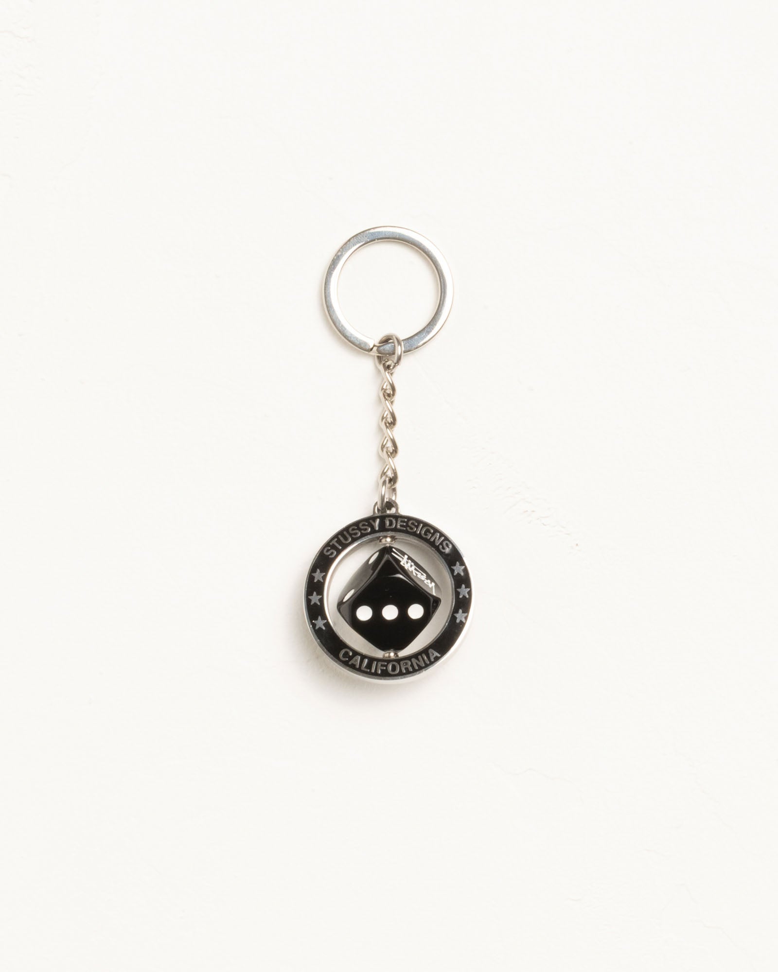 Spinning Dice Keychain – Silver | Accessories | Stüssy Europe