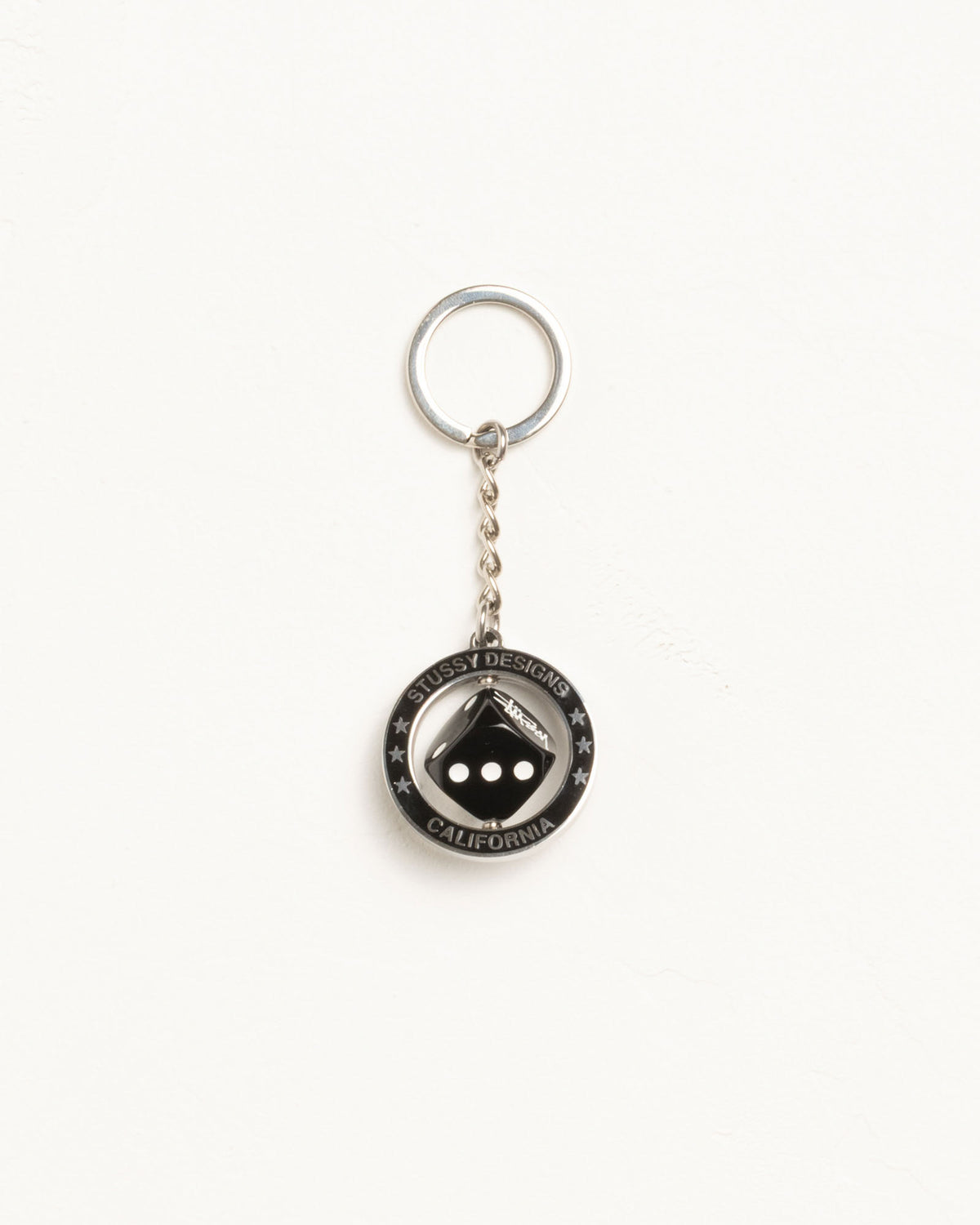 Spinning Dice Keychain – Silver | Accessories | Stüssy Europe