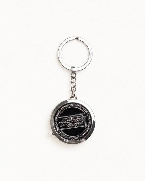 Measuring Tape Keychain Unisex In Black