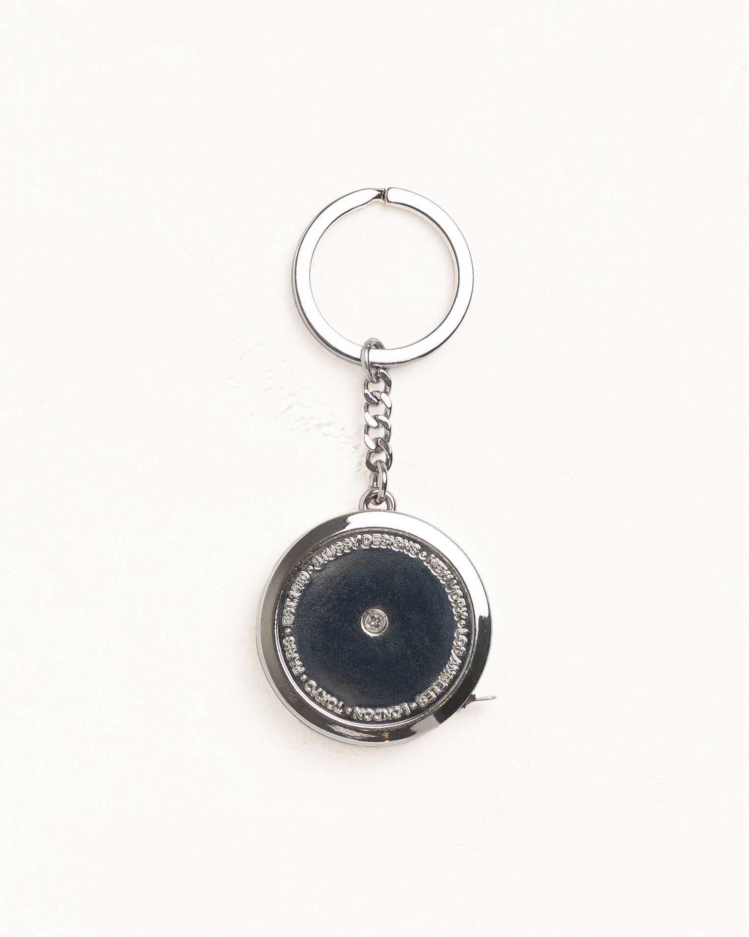 Measuring Tape Keychain Unisex In Black
