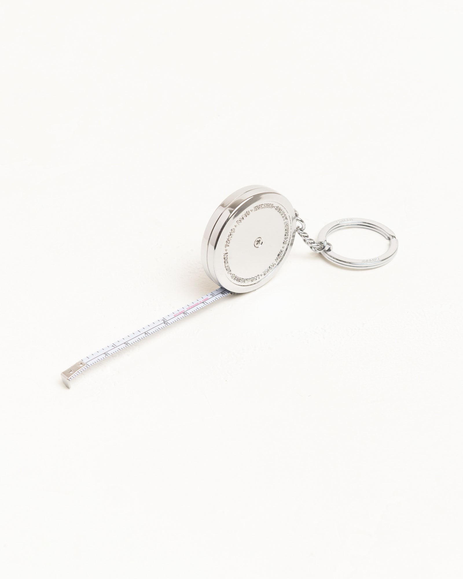Measuring Tape Keychain Unisex In Black
