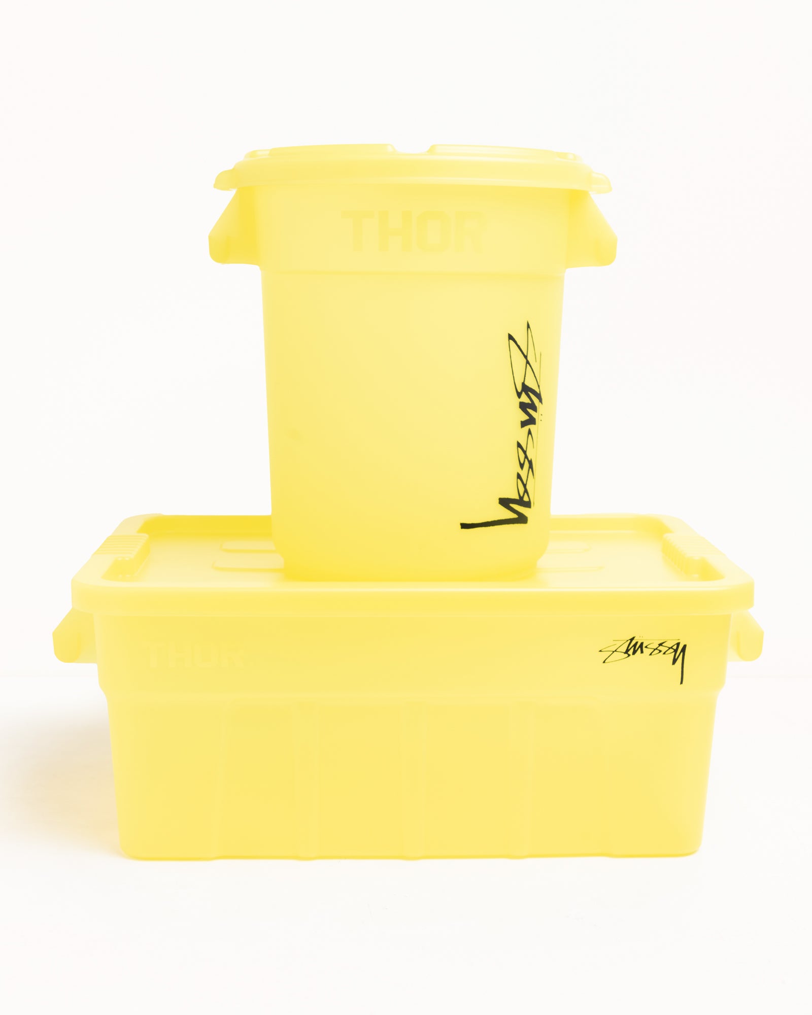 STUSSY × THOR STORAGE ROUND BIN Livin' Thor Storage Round Bin 23L – Yellow | Accessories | Stüssy Europe