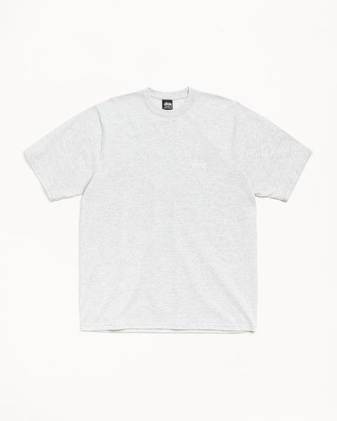 Basic Stussy Tee Mens Short Sleeve In Ash Heather