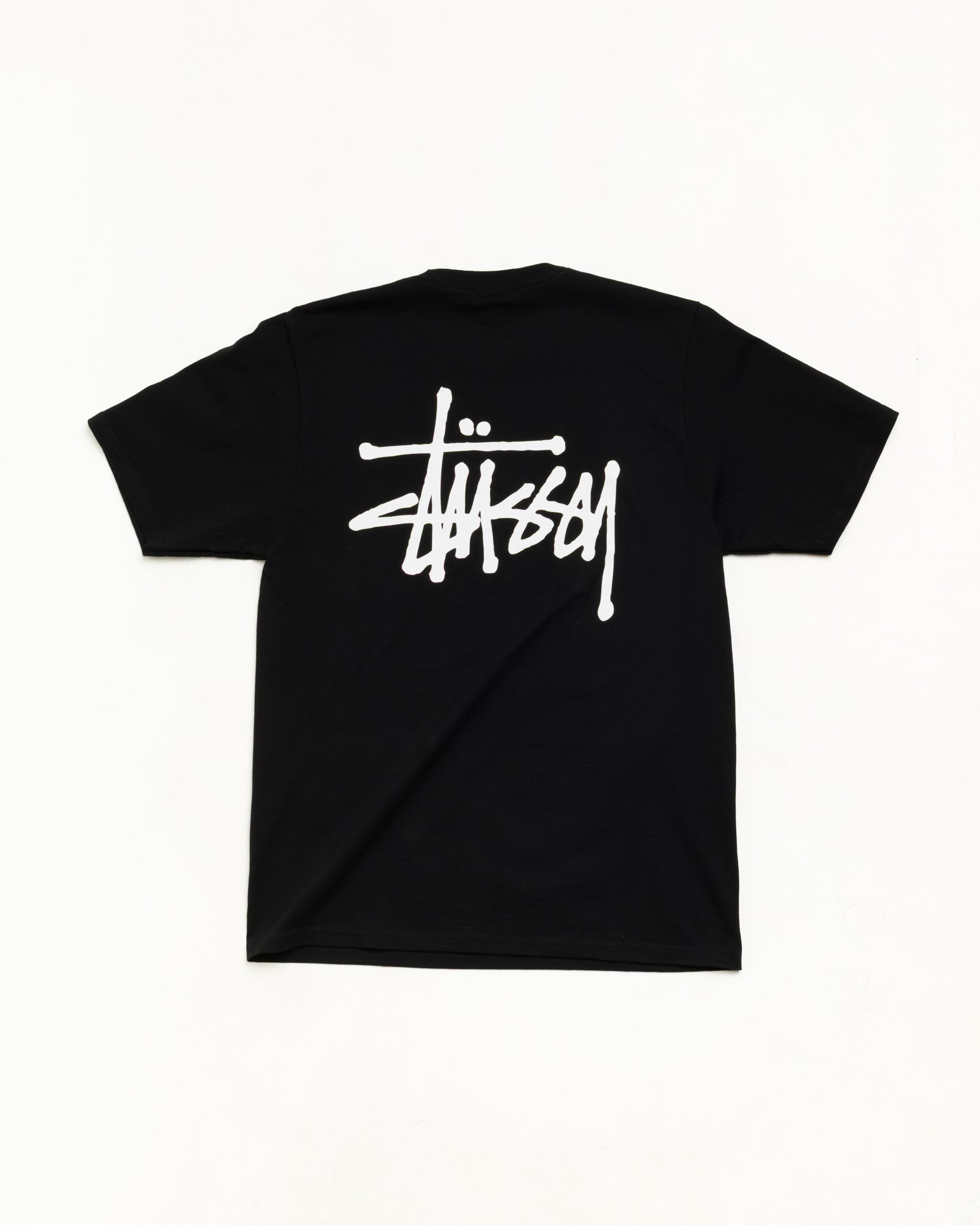 Basic Stussy Tee Unisex Short Sleeve In Black