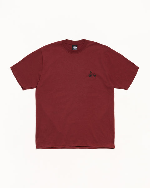 Basic Stussy Tee Mens Short Sleeve In Wine