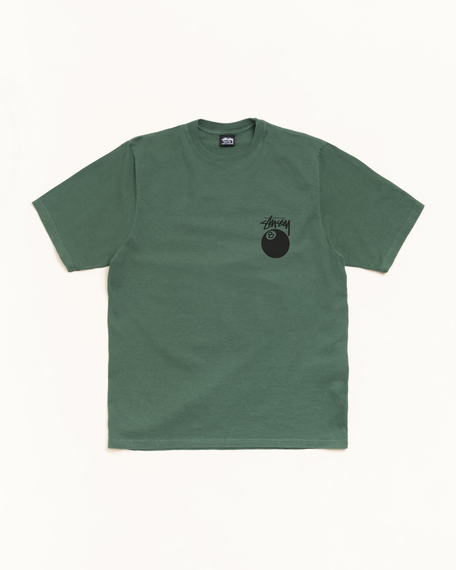 8 Ball Pigment Dyed Tee Mens Short Sleeve In Pine